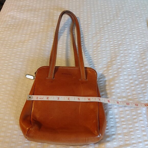 Roots Caramel Leather Shoulder Bag - Picture 16 of 16